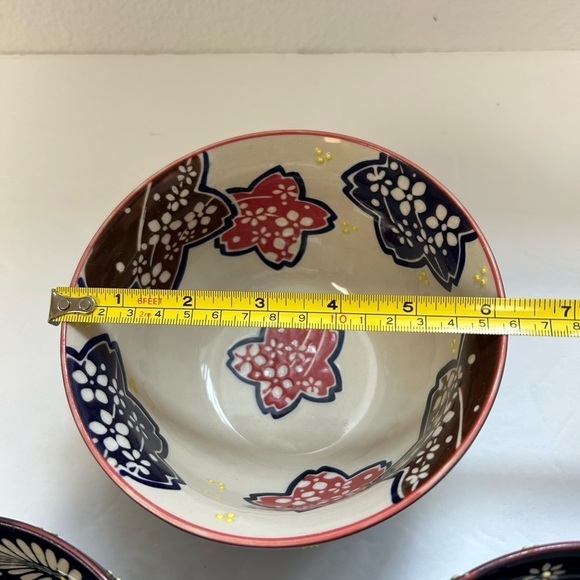 Mira Designs Earthenware Latte Bowls 25 fl oz Cereal Bowl Soup Salad Rice Pasta - Picture 11 of 11